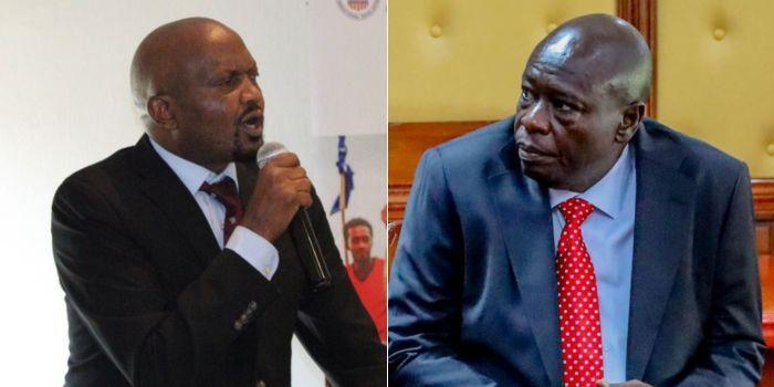 File image of Moses Kuria (left) and former DP Rigathi Gachagua.